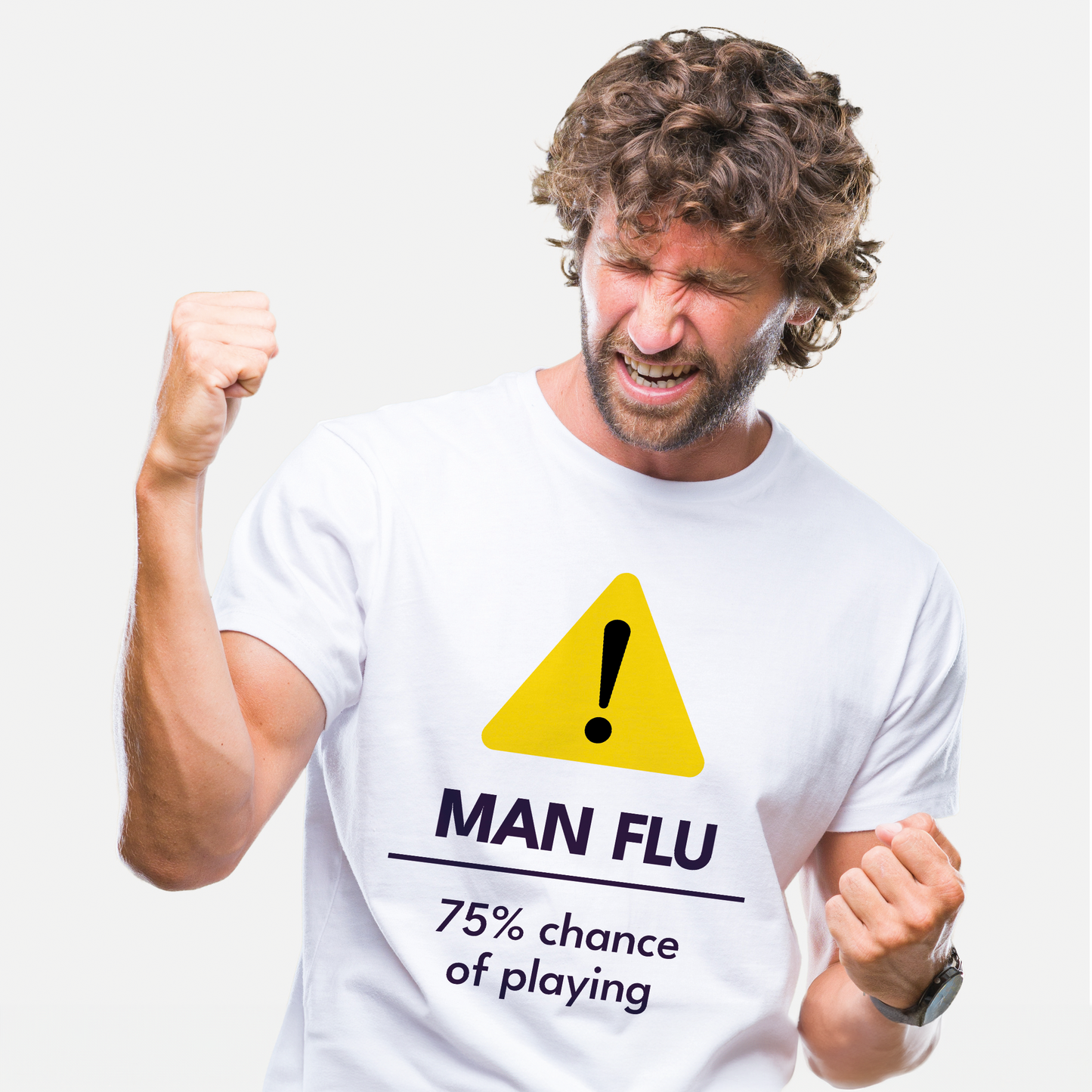 Man Flu Warning T-Shirt