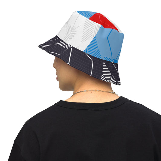 England 90s Mashup Euro 24 Reversible Bucket Hat