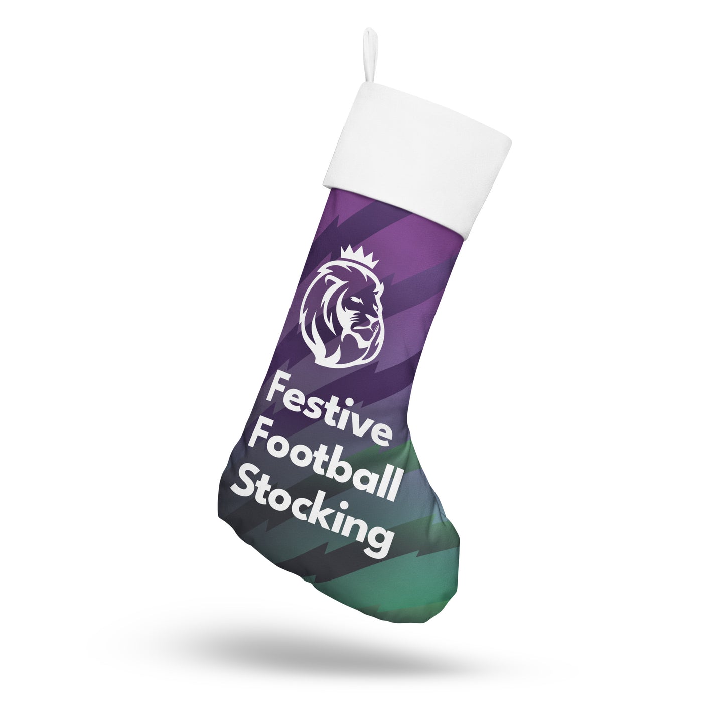 Festive Football Stocking for Christmas (Green)