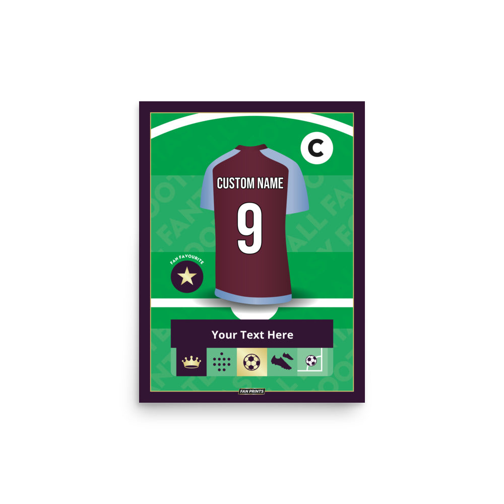 AVIL Personalised Fantasy Player Poster