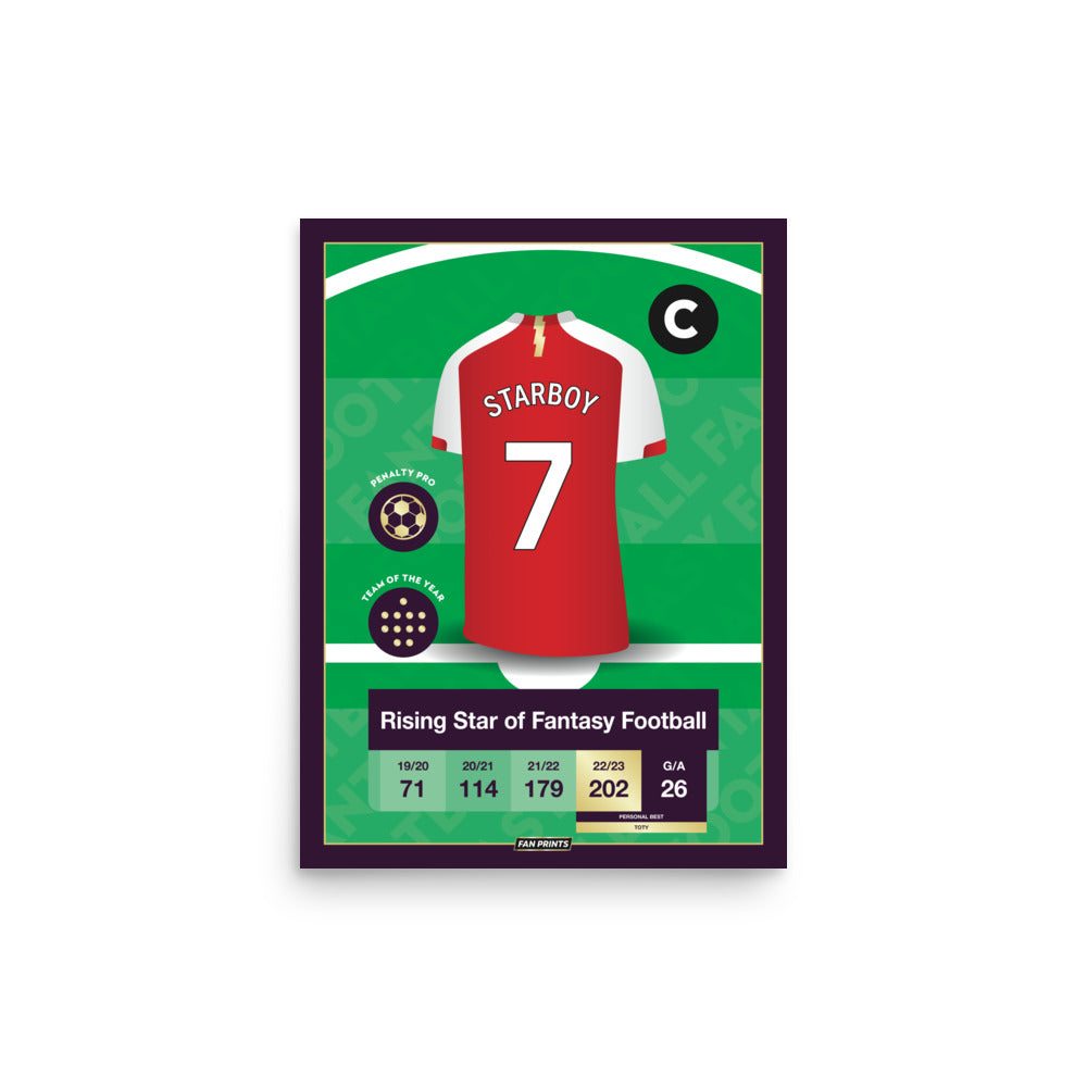 Starboy - Fantasy Football Player Poster