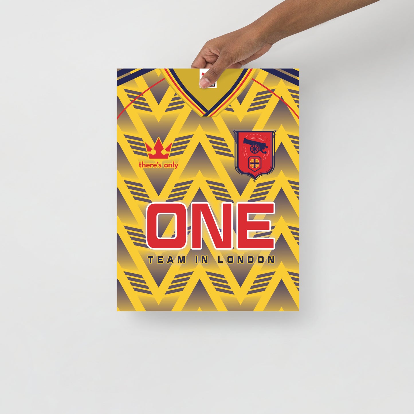 One Team In London Classic Retro Football Shirt Poster