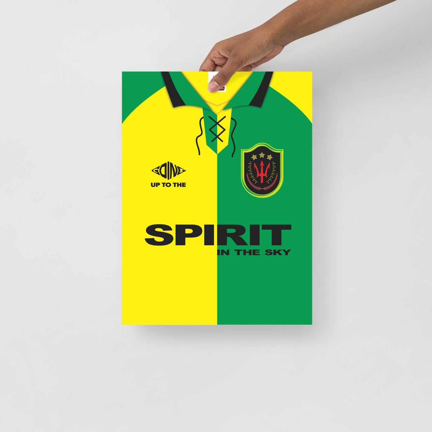 Spirit In The Sky Classic Retro Football Shirt Poster