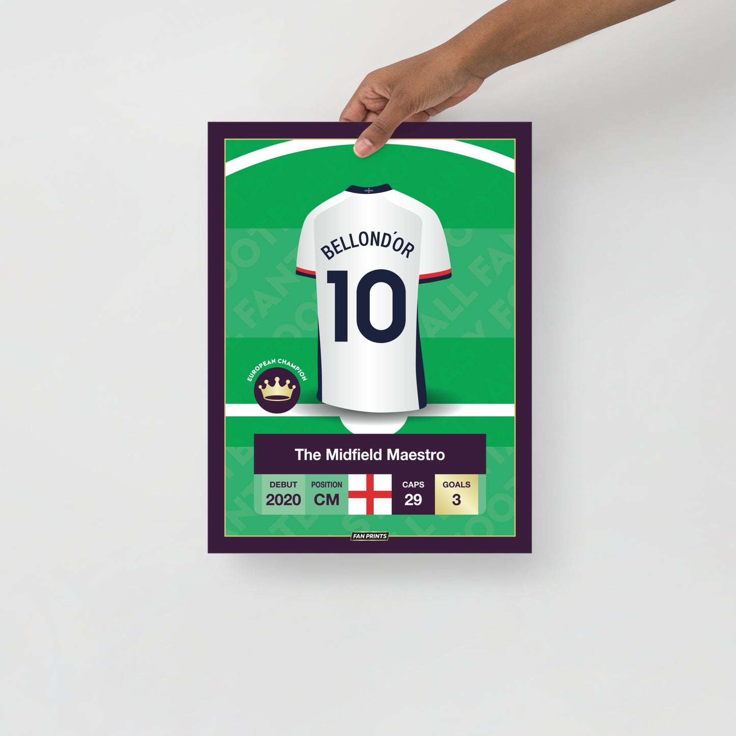 Bellon d'Or 10 - England Player Poster Euro 24