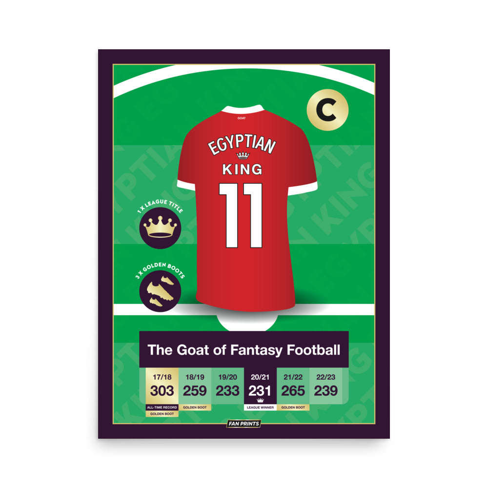 The Egyptian King - Fantasy Football Player Poster