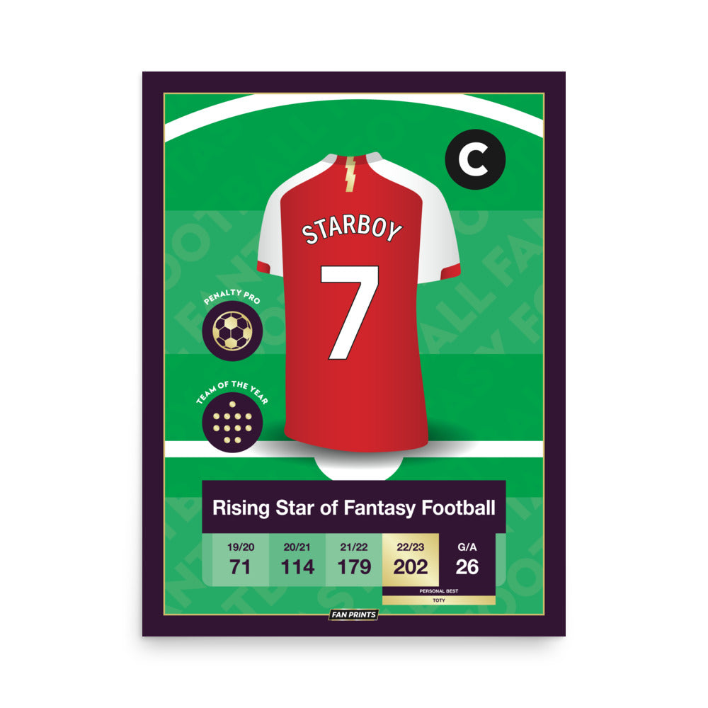 Starboy - Fantasy Football Player Poster