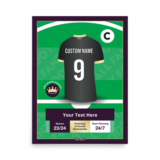 Personalised Fantasy Football Player Poster - The Ultimate Fan Gift!