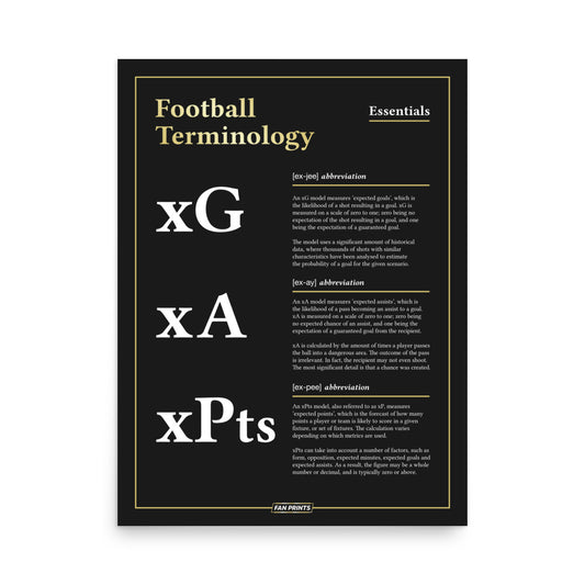 Fantasy Football Terminology Essentials Poster