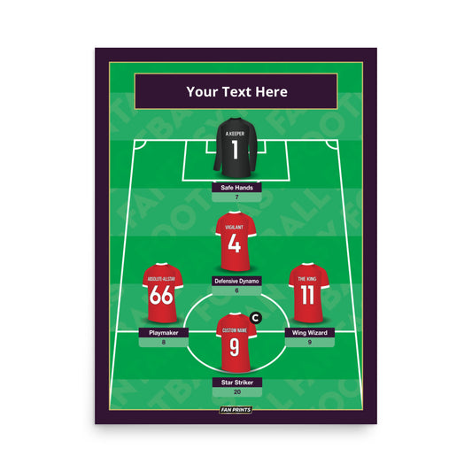 LVRP Dream Team Print - Personalised 5-a-Side Poster Gift