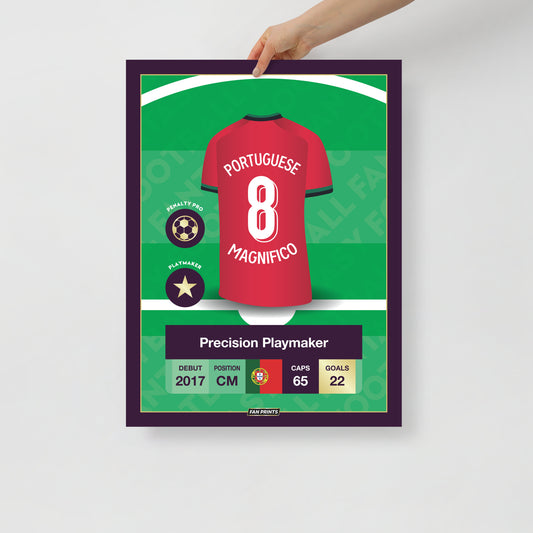 Portuguese Magnifico 8 - Portugal Player Poster Euro 24