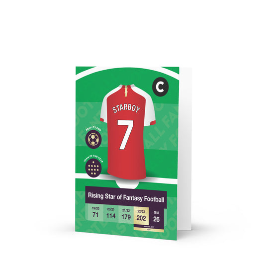 Starboy - Fantasy Player Greeting Card