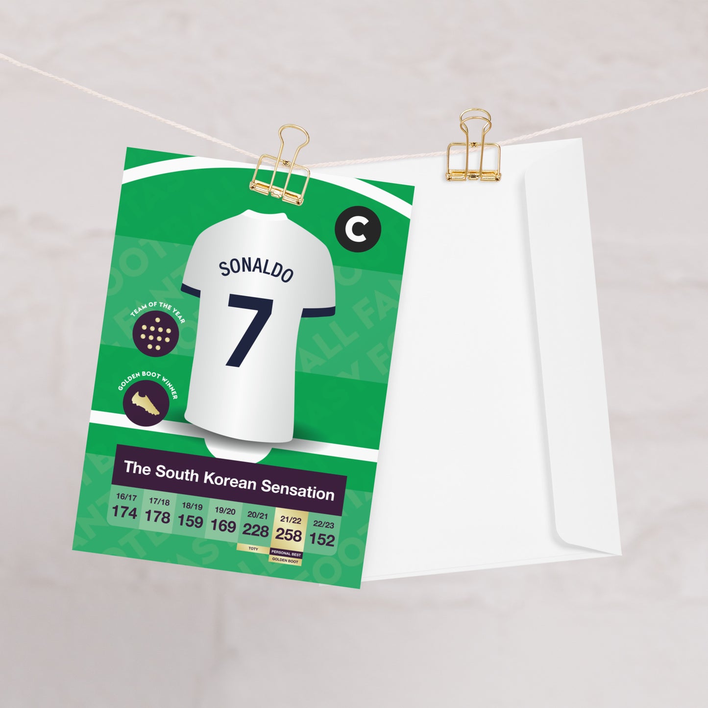 Sonaldo - Fantasy Player Greeting Card