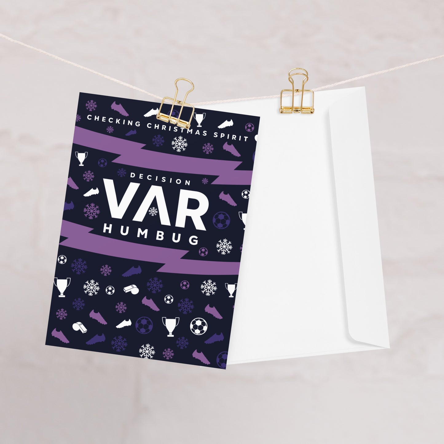 VAR Humbug Christmas Greeting Card / Xmas Greetings