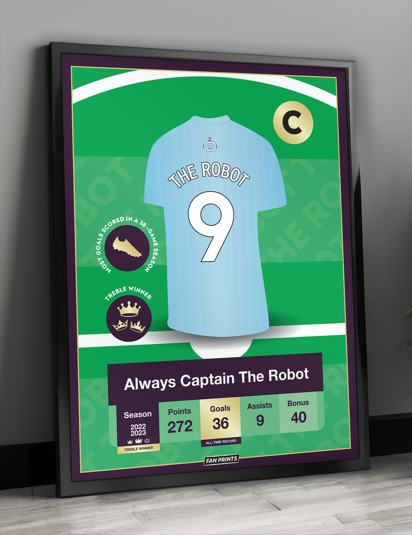 The Robot - Fantasy Football Player Poster