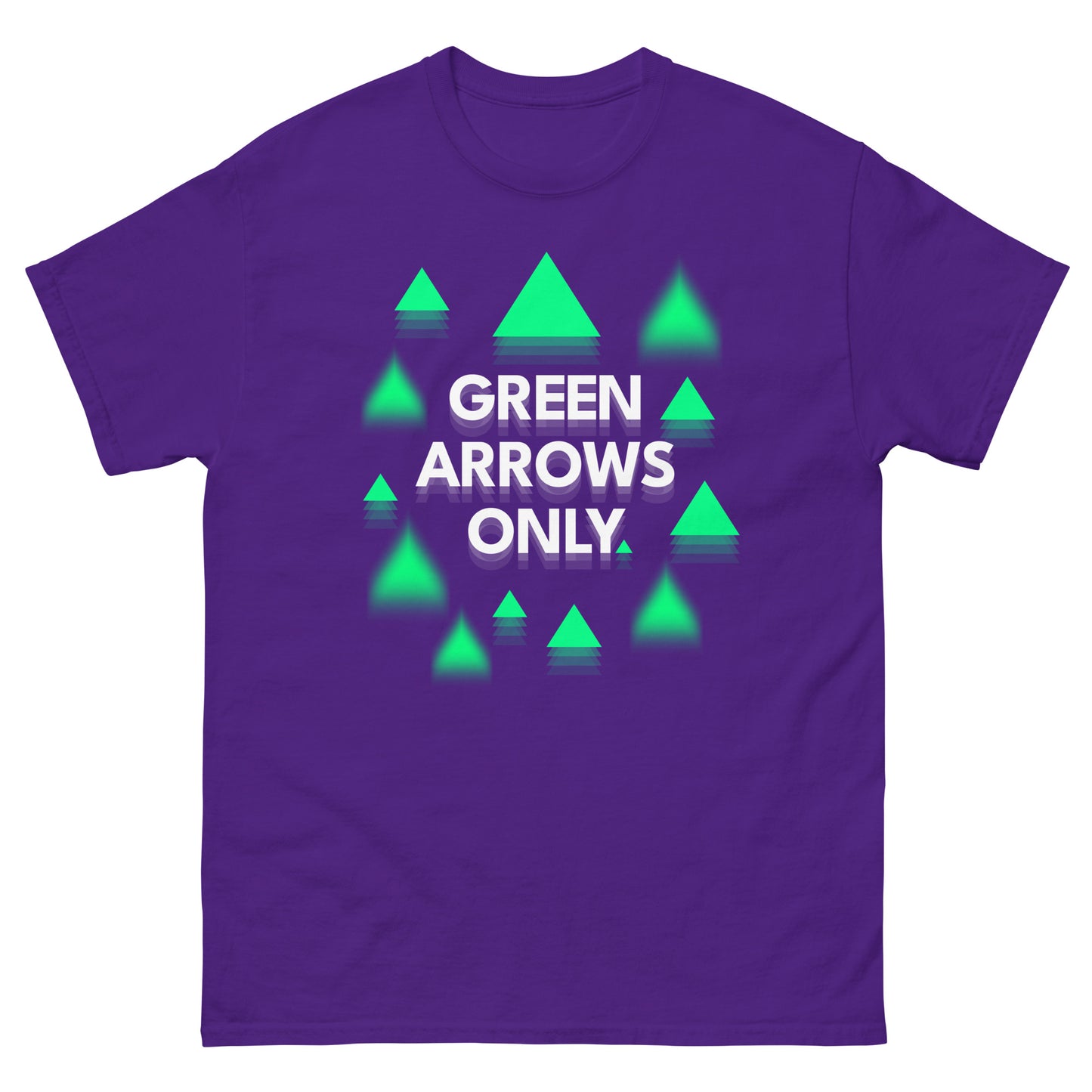 Green Arrows Only T-Shirt (Purple)