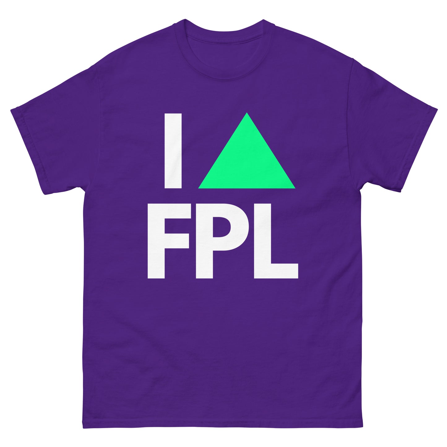 I Love FPL T-Shirt - Green Arrow (Purple)