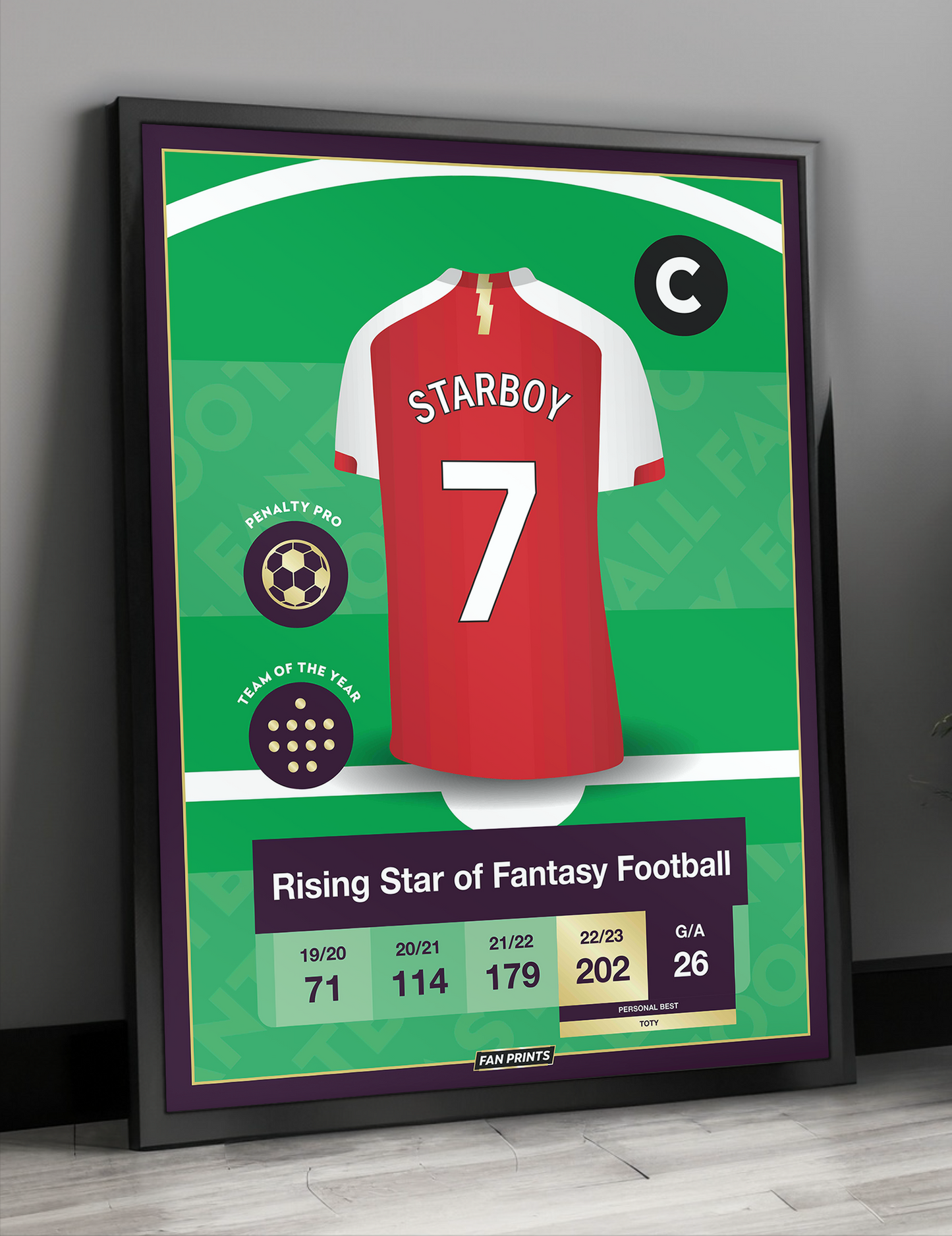 Starboy - Fantasy Football Player Poster